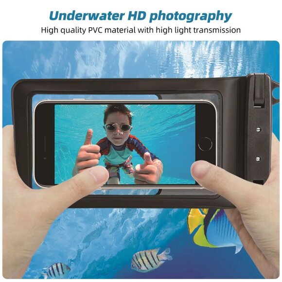 Waterproof Phone Case Dry Bag Pouch Underwater Swimming Touchscreen Cell Cover - Picture 9 of 14